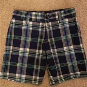 Boys size 4 Janie and Jack plaid shorts